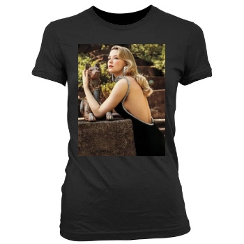 Haley Bennett Women's Junior Cut Crewneck T-Shirt