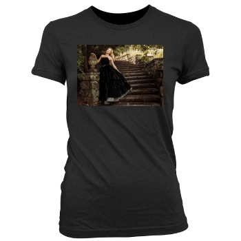 Haley Bennett Women's Junior Cut Crewneck T-Shirt