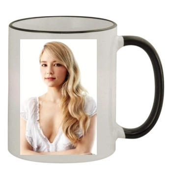 Haley Bennett 11oz Colored Rim & Handle Mug