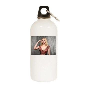 Haley Bennett White Water Bottle With Carabiner