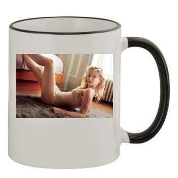 Haley Bennett 11oz Colored Rim & Handle Mug