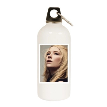 Haley Bennett White Water Bottle With Carabiner