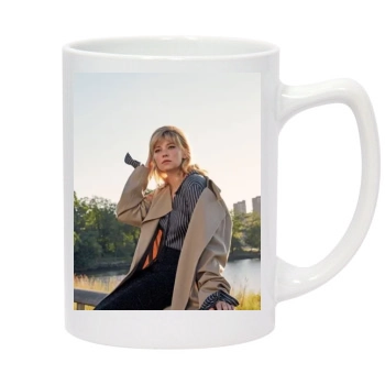 Haley Bennett 14oz White Statesman Mug