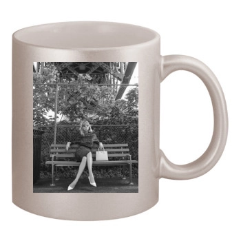 Haley Bennett 11oz Metallic Silver Mug