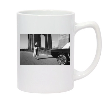 Haley Bennett 14oz White Statesman Mug