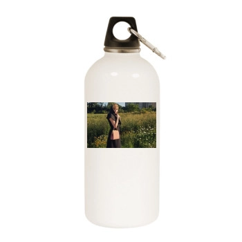 Haley Bennett White Water Bottle With Carabiner