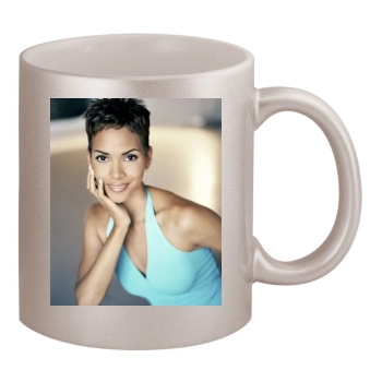 Halle Berry 11oz Metallic Silver Mug