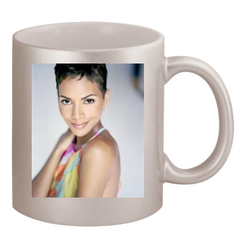 Halle Berry 11oz Metallic Silver Mug