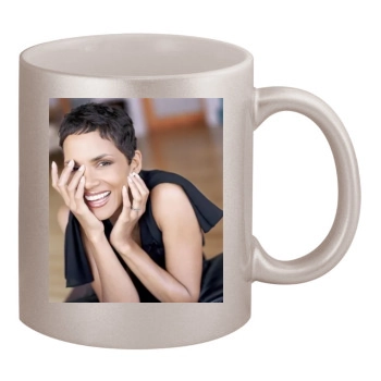 Halle Berry 11oz Metallic Silver Mug