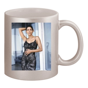 Halle Berry 11oz Metallic Silver Mug