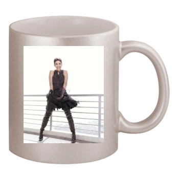 Halle Berry 11oz Metallic Silver Mug