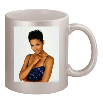 Halle Berry 11oz Metallic Silver Mug