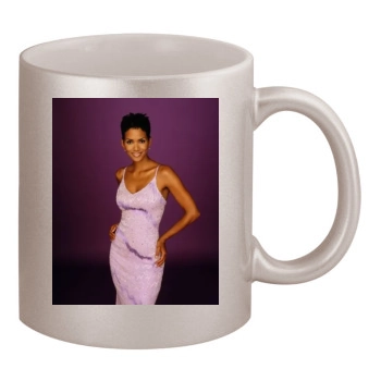 Halle Berry 11oz Metallic Silver Mug