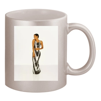 Halle Berry 11oz Metallic Silver Mug