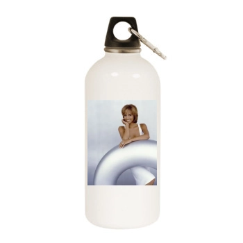 Halle Berry White Water Bottle With Carabiner