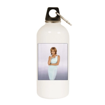 Halle Berry White Water Bottle With Carabiner