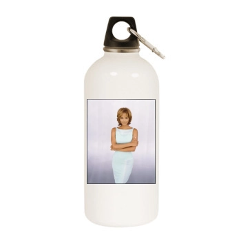 Halle Berry White Water Bottle With Carabiner