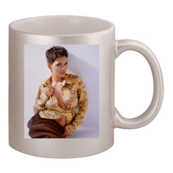 Halle Berry 11oz Metallic Silver Mug