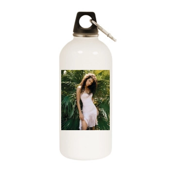 Halle Berry White Water Bottle With Carabiner