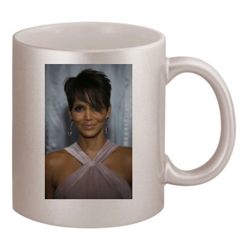 Halle Berry 11oz Metallic Silver Mug