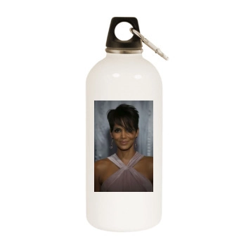 Halle Berry White Water Bottle With Carabiner