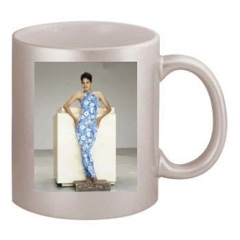 Halle Berry 11oz Metallic Silver Mug