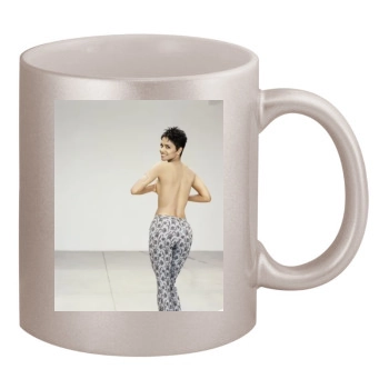 Halle Berry 11oz Metallic Silver Mug