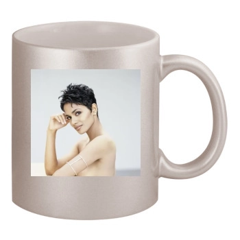 Halle Berry 11oz Metallic Silver Mug