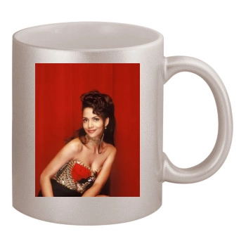 Halle Berry 11oz Metallic Silver Mug