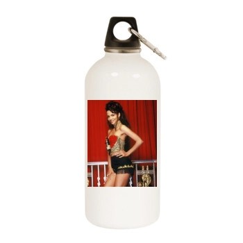 Halle Berry White Water Bottle With Carabiner