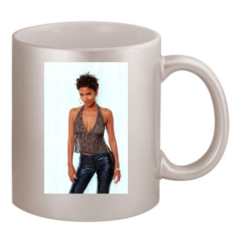 Halle Berry 11oz Metallic Silver Mug