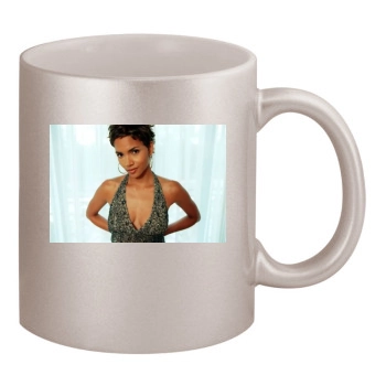 Halle Berry 11oz Metallic Silver Mug