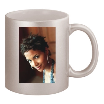 Halle Berry 11oz Metallic Silver Mug