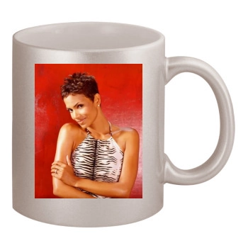 Halle Berry 11oz Metallic Silver Mug