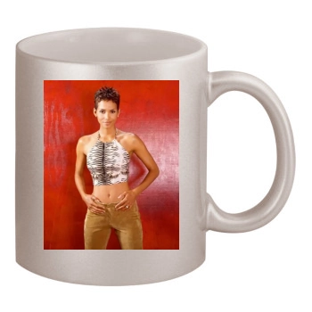 Halle Berry 11oz Metallic Silver Mug