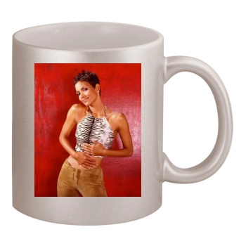 Halle Berry 11oz Metallic Silver Mug