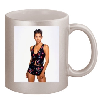 Halle Berry 11oz Metallic Silver Mug