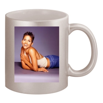 Halle Berry 11oz Metallic Silver Mug