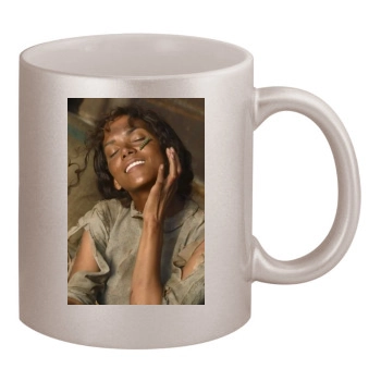 Halle Berry 11oz Metallic Silver Mug