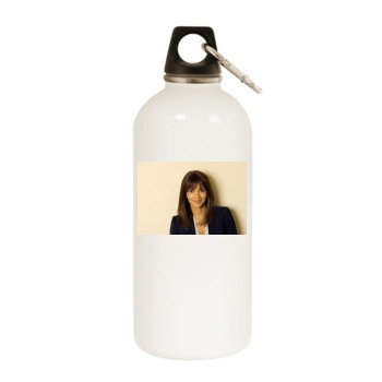 Halle Berry White Water Bottle With Carabiner