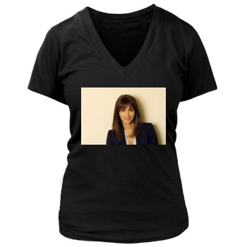 Halle Berry Women's Deep V-Neck TShirt