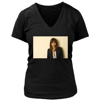 Halle Berry Women's Deep V-Neck TShirt