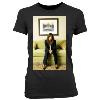 Halle Berry Women's Junior Cut Crewneck T-Shirt