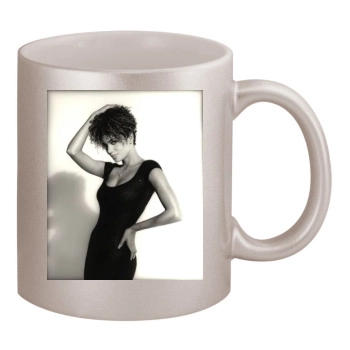 Halle Berry 11oz Metallic Silver Mug