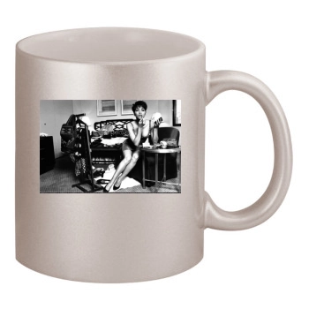 Halle Berry 11oz Metallic Silver Mug