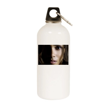 Halle Berry White Water Bottle With Carabiner