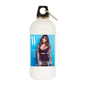 Halle Berry White Water Bottle With Carabiner