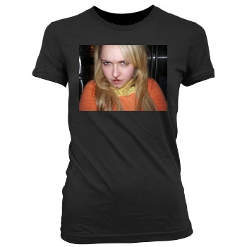 Hayden Panettiere Women's Junior Cut Crewneck T-Shirt