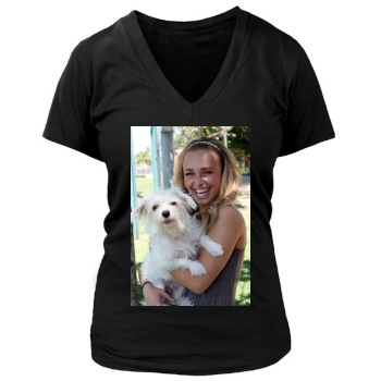 Hayden Panettiere Women's Deep V-Neck TShirt