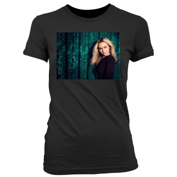 Hayden Panettiere Women's Junior Cut Crewneck T-Shirt